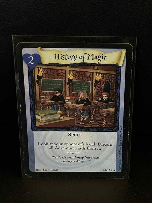History of Magic 24/116 Base Set Harry Potter Moderately Played