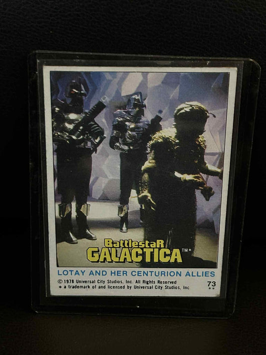 Lotay und ihre Zenturion-Verbündeten #73 1978 Topps Battlestar Galactica Moderately Pl Sammelkarte