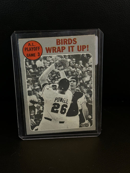 A. L. C. S. Game 3 [Birds Wrap It Up!] #201 | 1970 Topps Baseball