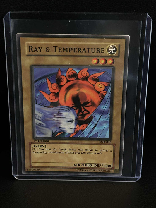 Ray & Temperature - LOB-035 - Common - 1st Edition Legend of Blue Eyes White Dra