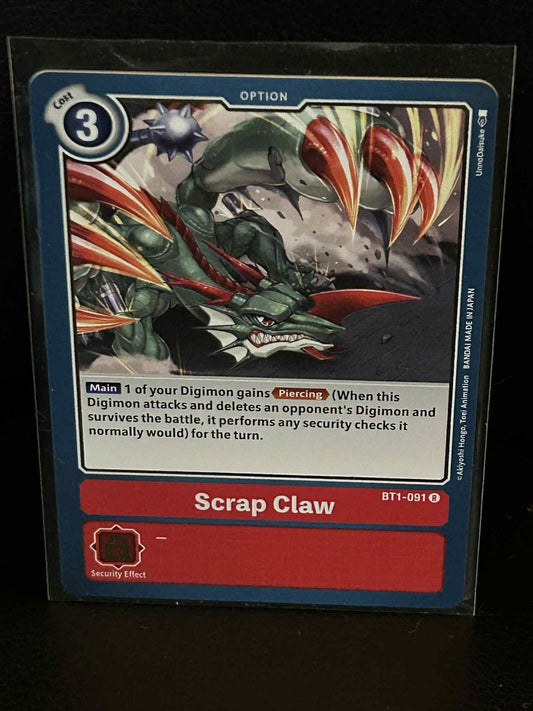 Scrap Claw - BT1-091 - R Release Special Booster Ver.1.5 Digimon Lightly Played