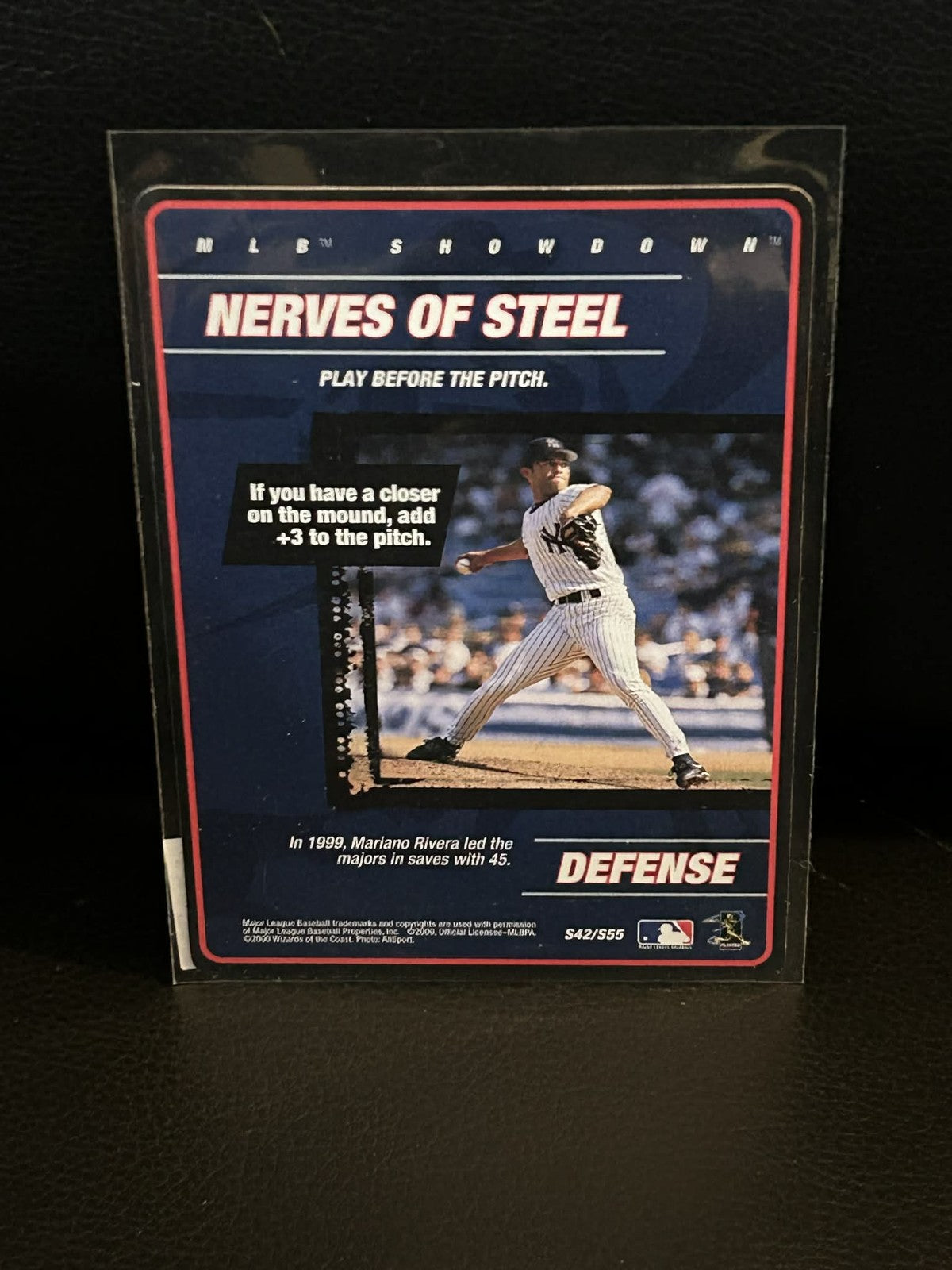 Nerven aus Stahl #S42/S55 1. Auflage MLB Showdown Mäßig bespielt
