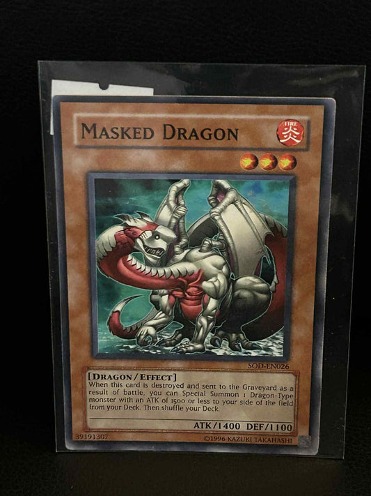Masked Dragon - SOD-EN026 - Common - Unlimited Edition Soul of the Duelist Yu-Gi