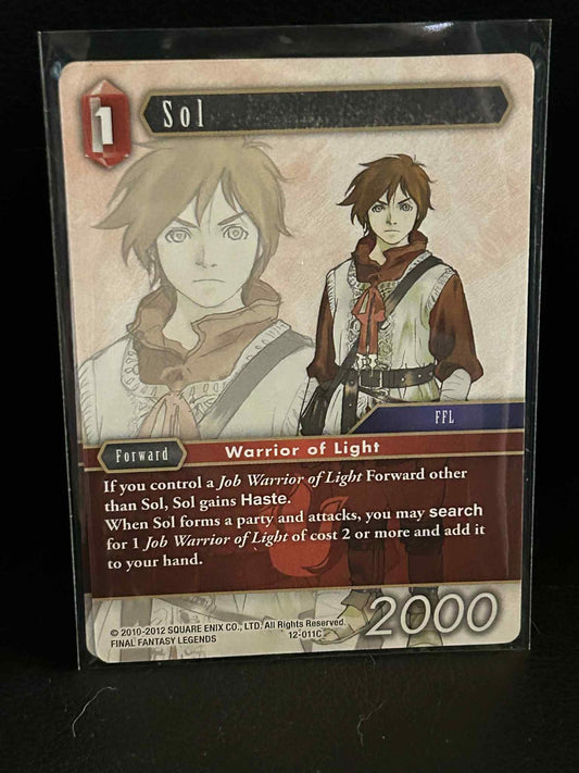 Sol - 12-011C Opus XII: Crystal Awakening Final Fantasy Lightly Played