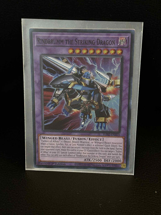 Rindbrumm the Striking Dragon - RA02-EN025 - Super Rare - 1st Edition 25th Anniv