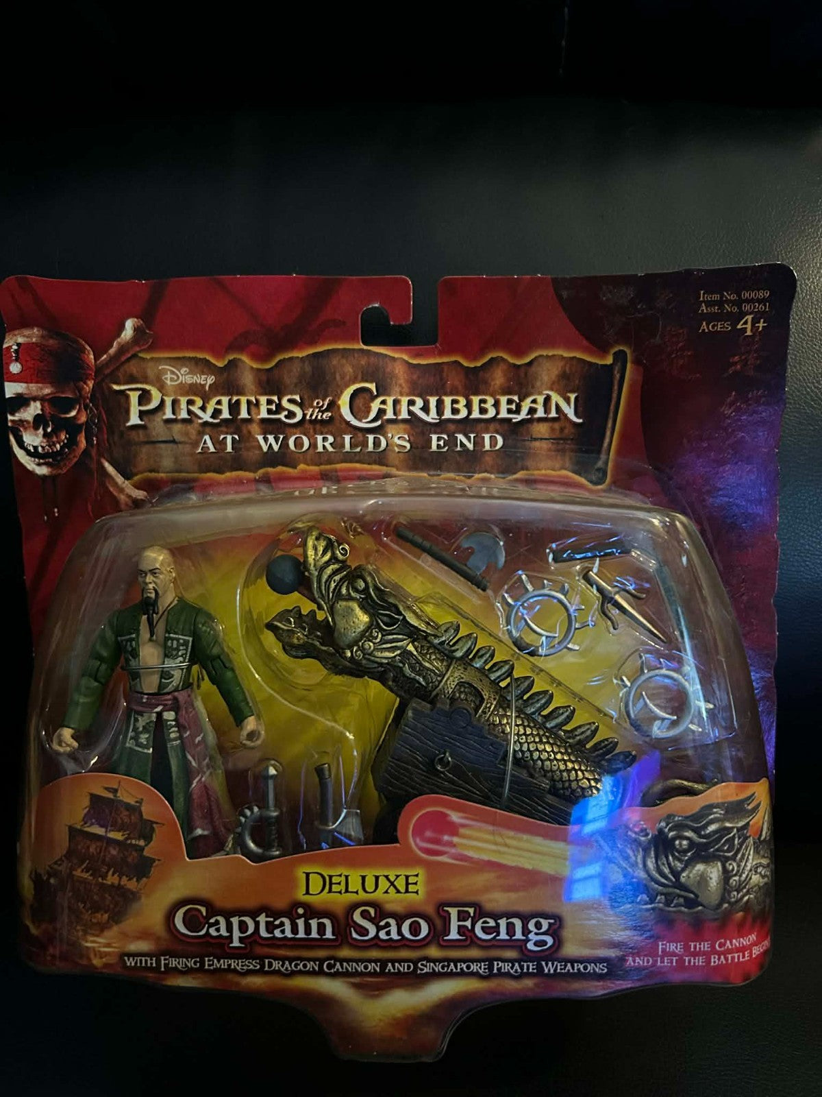 Pirates of the Caribbean At World's End Captain Sao Feng Action Figure on Card