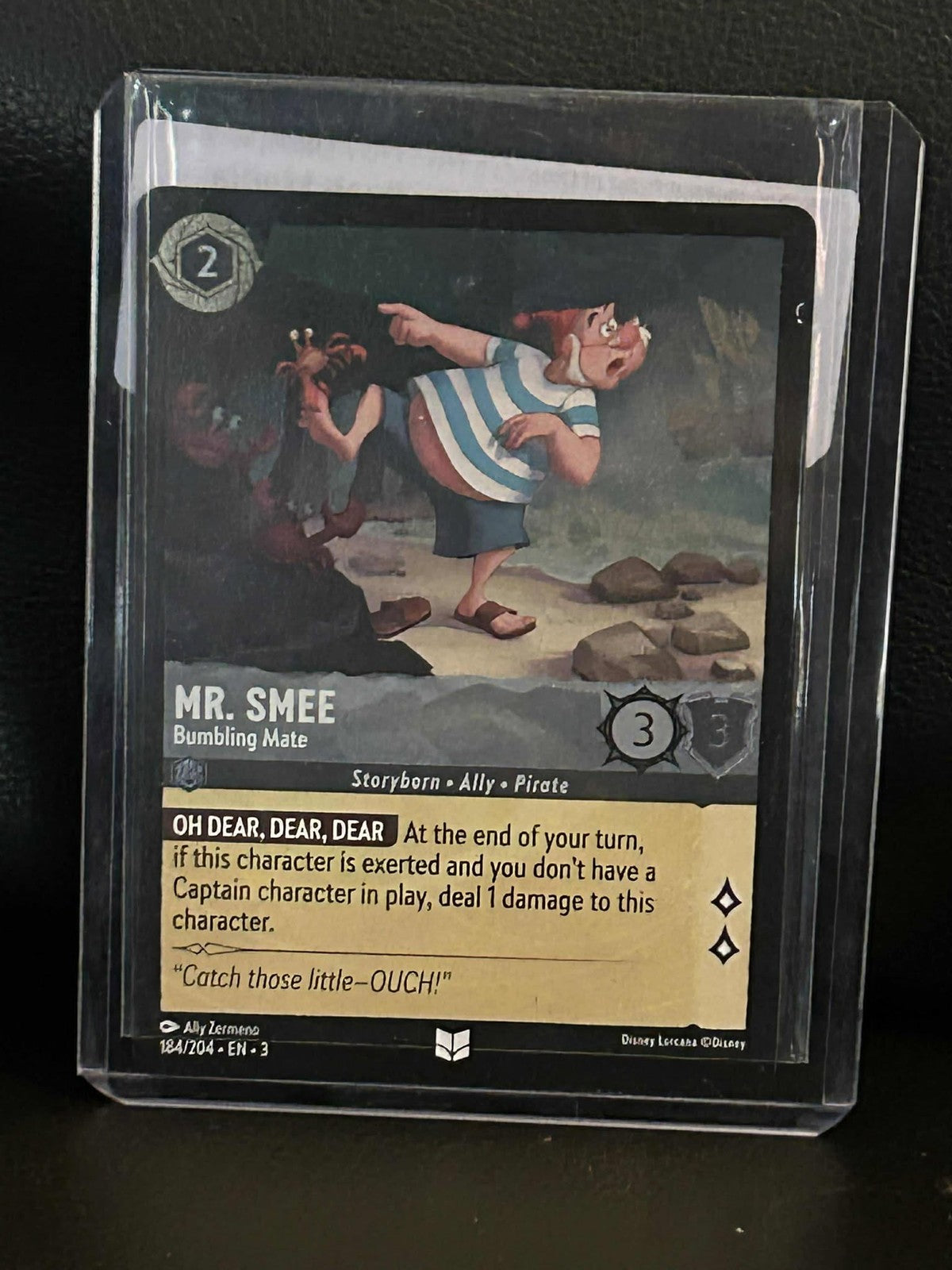 Mr. Smee - Bumbling Mate - 184/204 - Uncommon - Cold Foil Into the Inklands Disn