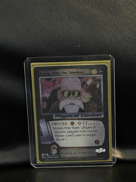 Orange Wrist Flex Takedown - 049 - Limited Edition - Flat Foil Saiyan Saga Drago