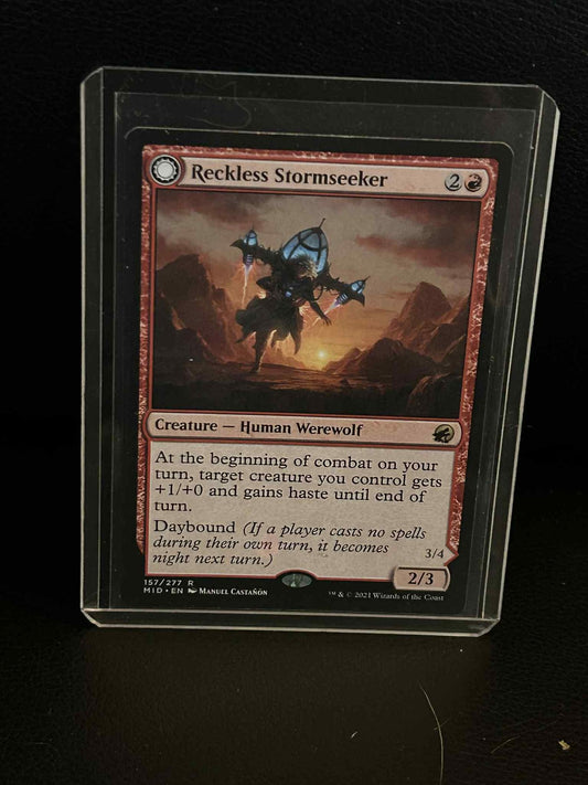 Reckless Stormseeker // Storm-Charged Slasher Innistrad: Midnight Hunt Magic: Th