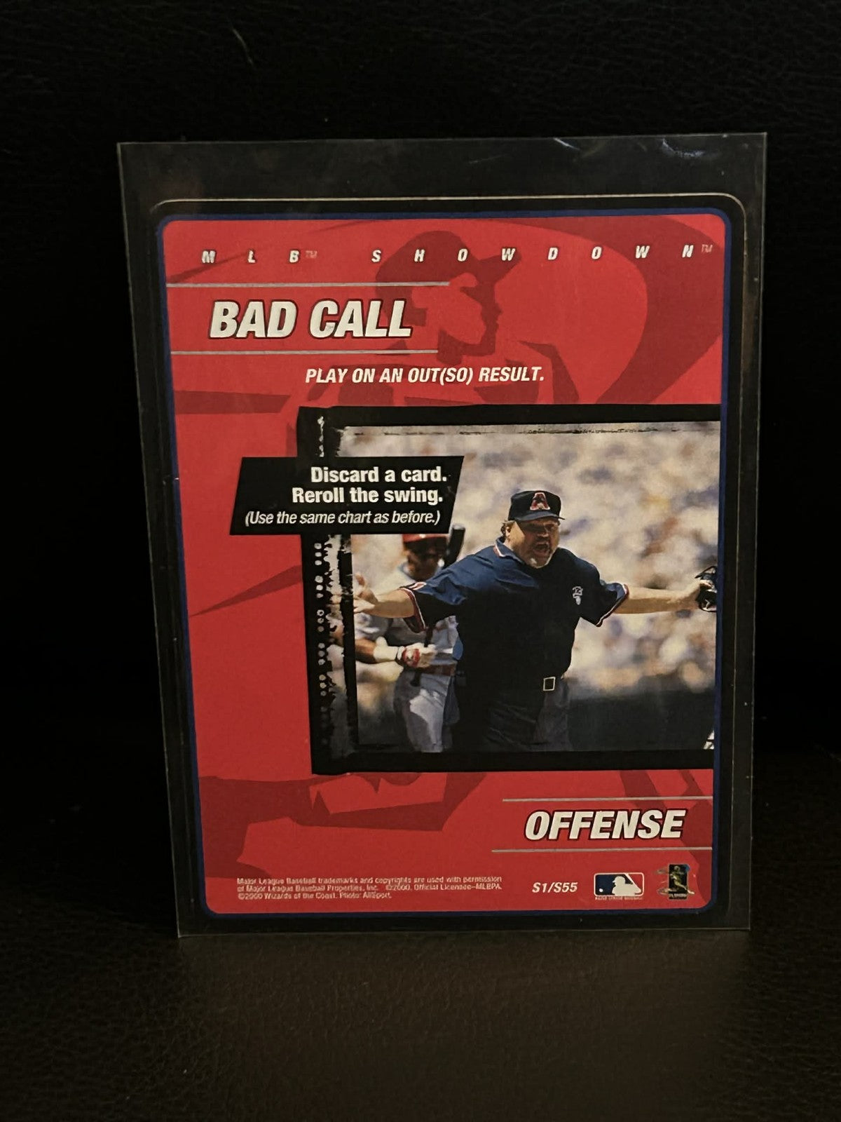 Bad Call #S1/S55 1st Edition MLB Showdown Leicht bespielt