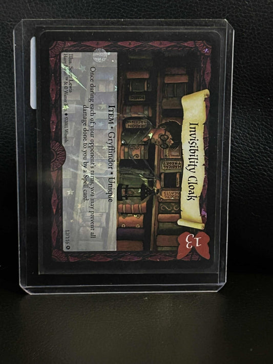Invisibility Cloak 12/116 Base Set Harry Potter Lightly Played
