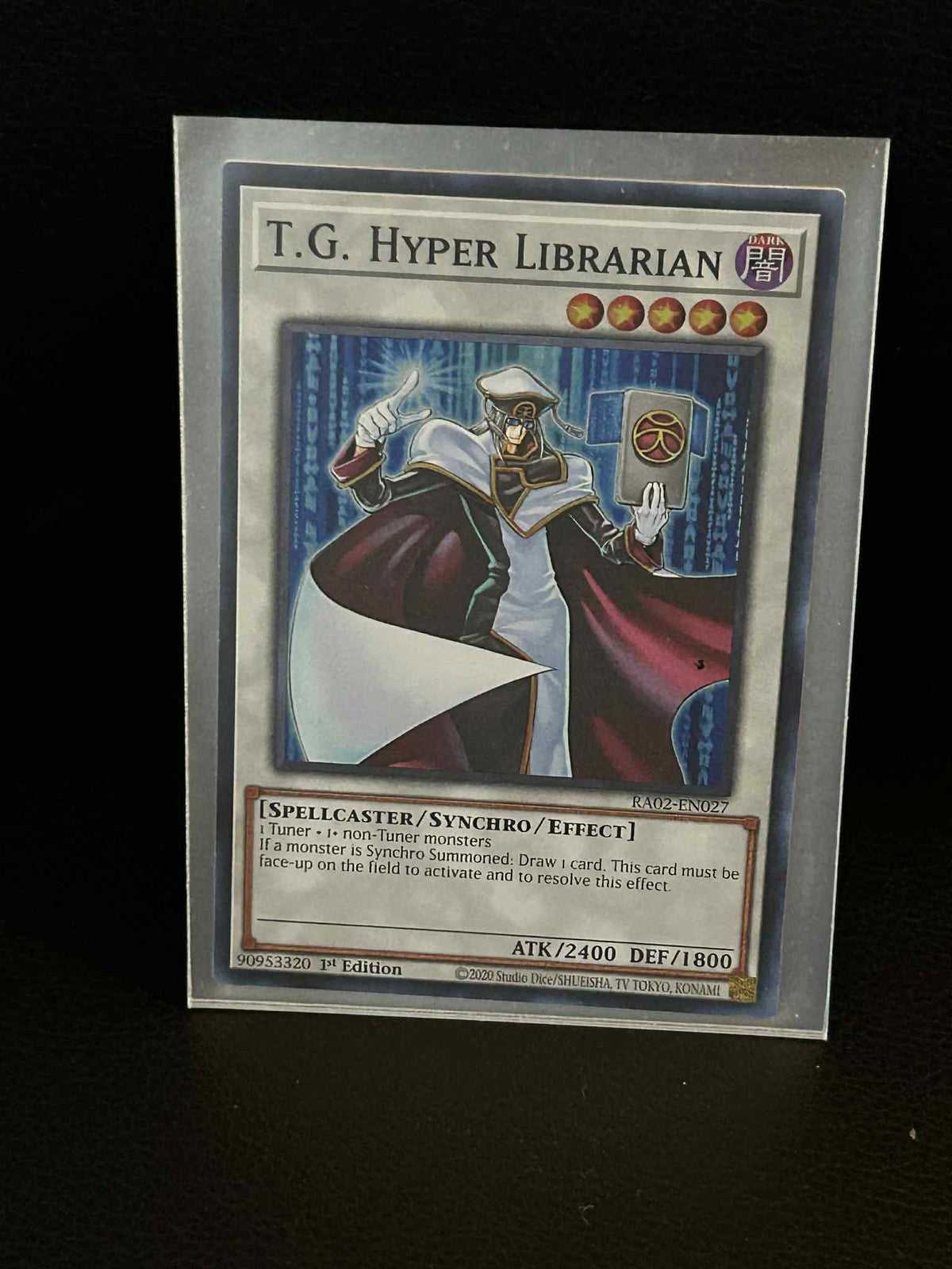 T.G. Hyper Librarian - RA02-EN027 - Super Rare - 1st Edition 25th Anniversary Ra