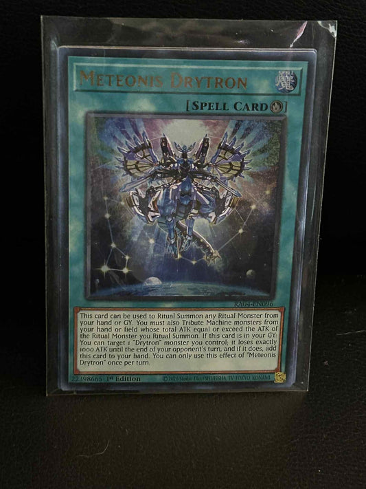 Meteonis Drytron - RA04-EN096 - Ultra Rare - 1st Edition Quarter Century Stamped