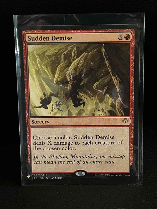 Sudden Demise Archenemy: Nicol Bolas Magic: The Gathering Lightly Played, Englis
