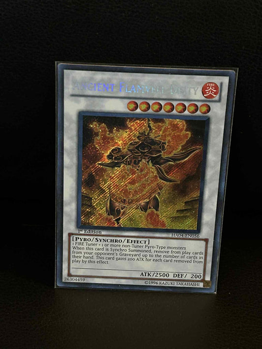 Ancient Flamvell Deity - HA04-EN056 - Secret Rare - 1st Edition Hidden Arsenal 4