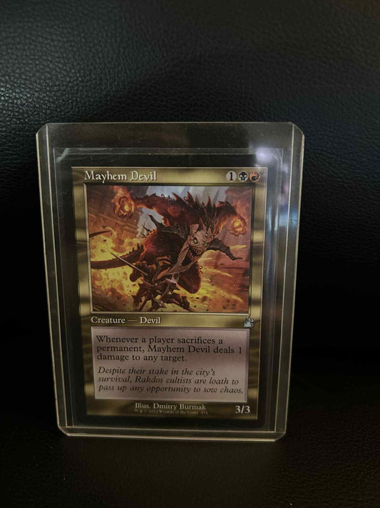 Mayhem Devil - Retro Frame Ravnica Remastered Magic: The Gathering Lightly Playe