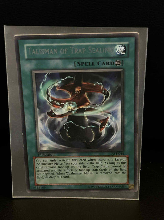 Talisman of Trap Sealing - AST-044 - Rare - 1st Edition Ancient Sanctuary Yu-Gi-