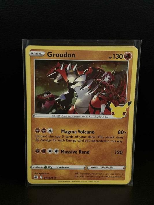 Groudon - 017/025 - Holo Rare Celebrations Pokemon Lightly Played, English
