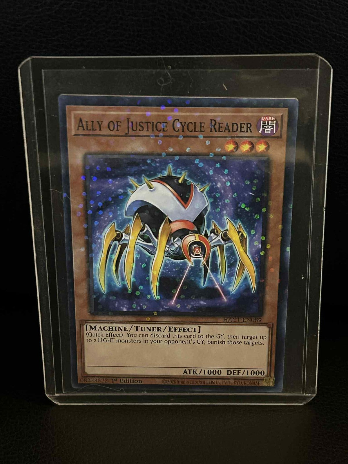 Ally of Justice Cycle Reader - HAC1-EN089 - Common - 1st Edition (Duel Terminal)