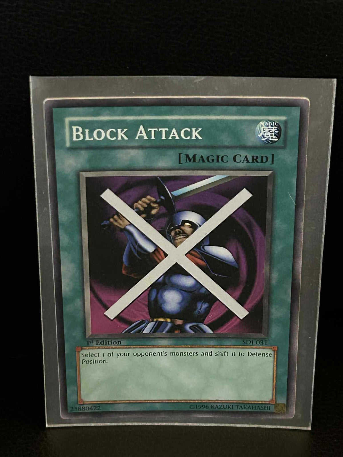 Block Attack - SDJ-031 - Common - 1st Edition Starter Deck: Joey Yu-Gi-Oh! Moder