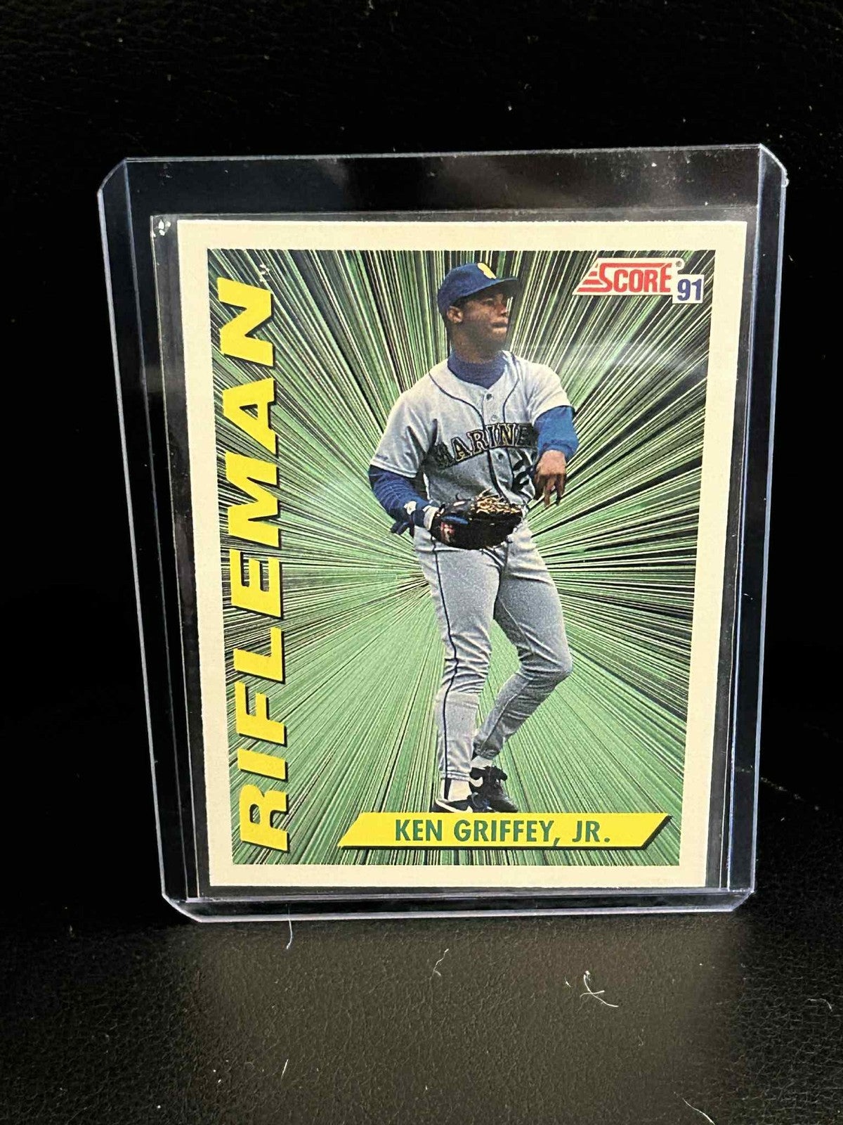 Ken Griffey Jr. #697 1991 Score Baseball Moderately Played