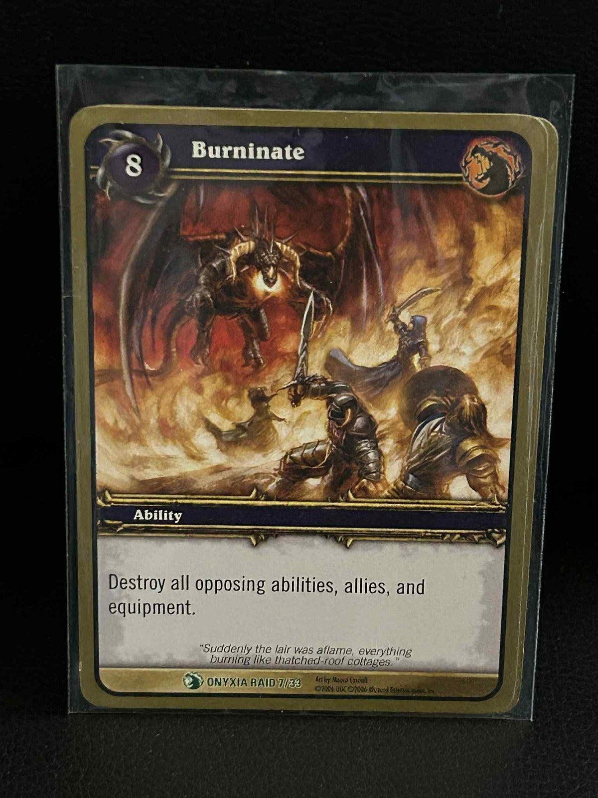 Burninate Onyxia's Lair World of Warcraft Lightly Played