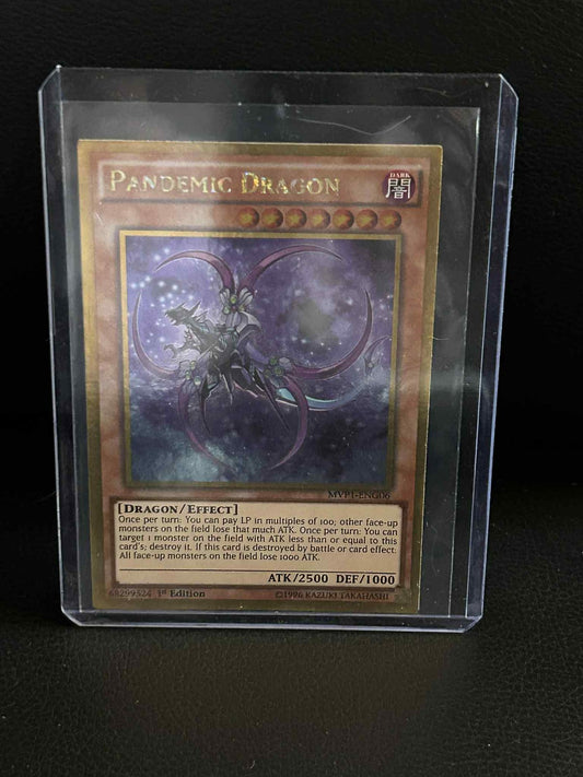 Pandemic Dragon - MVP1-ENG06 - Gold Rare - 1st Edition The Dark Side of Dimensio
