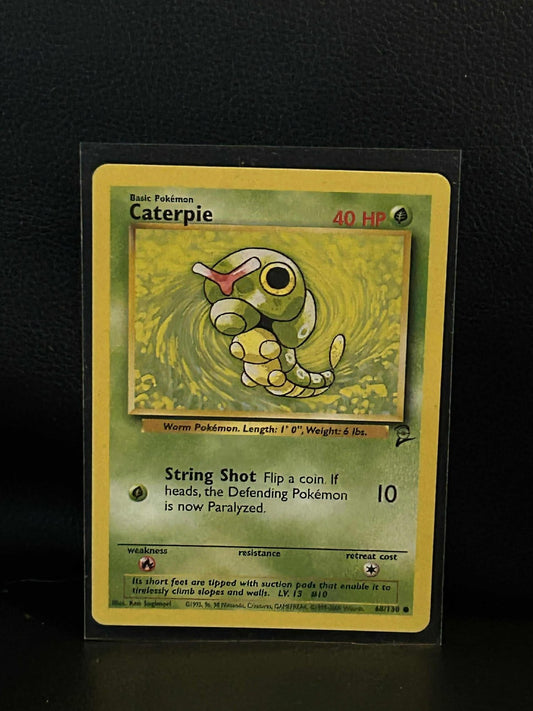 Caterpie - 68/130 - Common - Unlimited Edition Base Set 2 Pokemon Moderately Pla