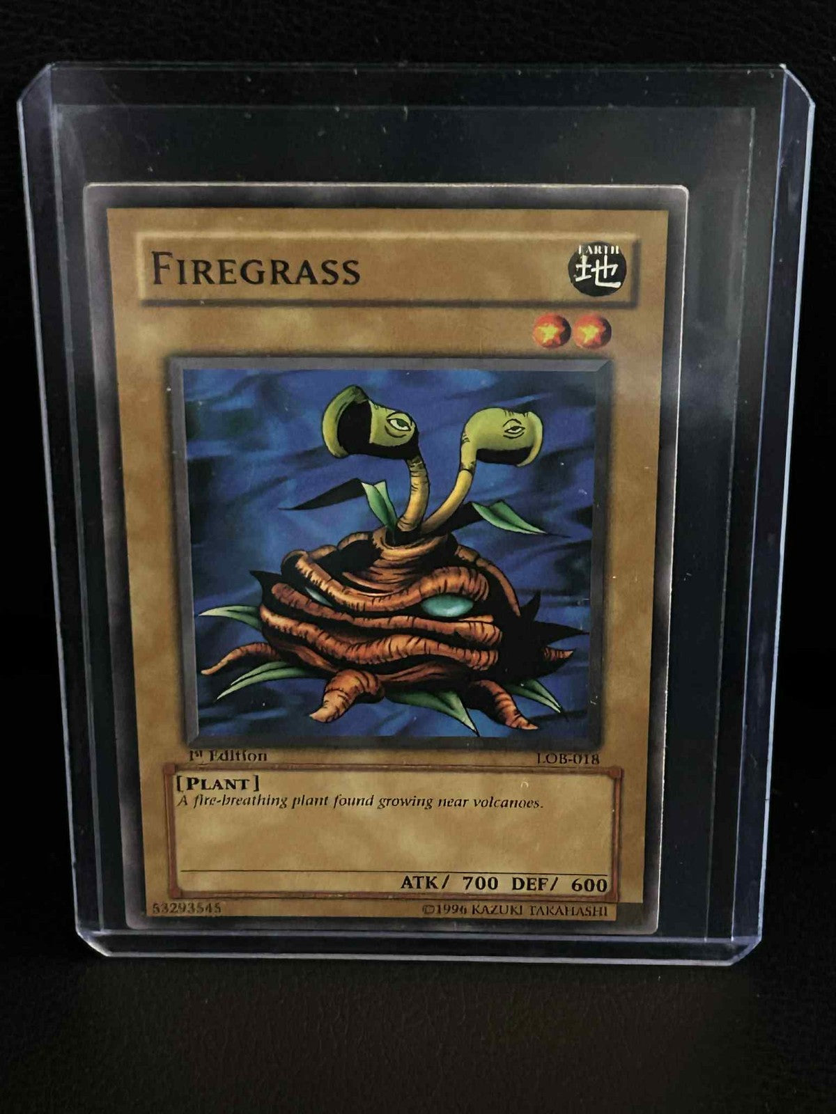 Firegrass - LOB-018 - Common - 1st Edition Legend of Blue Eyes White Dragon Yu-G
