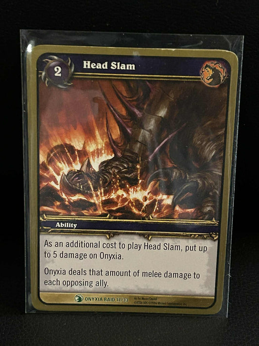 Head Slam Onyxia's Lair World of Warcraft Lightly Played