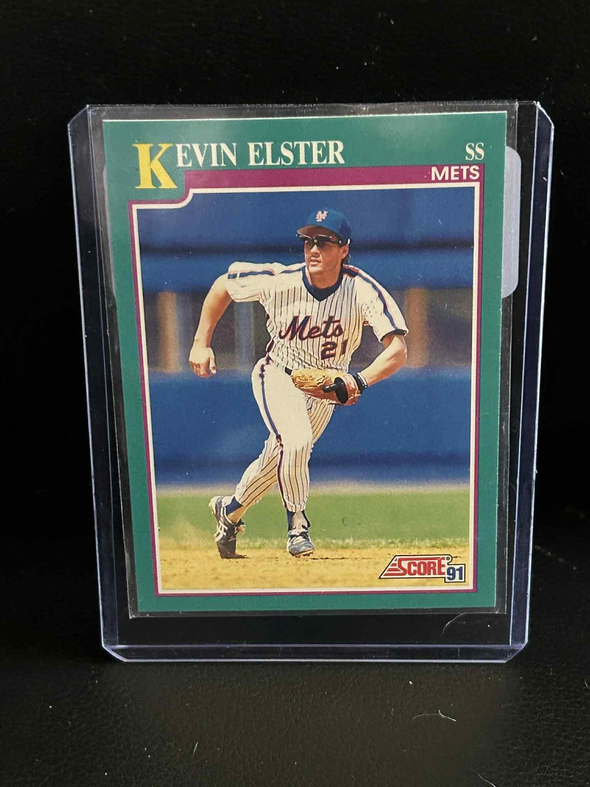 Kevin Elster #633 1991 Score Baseball Moderately Played