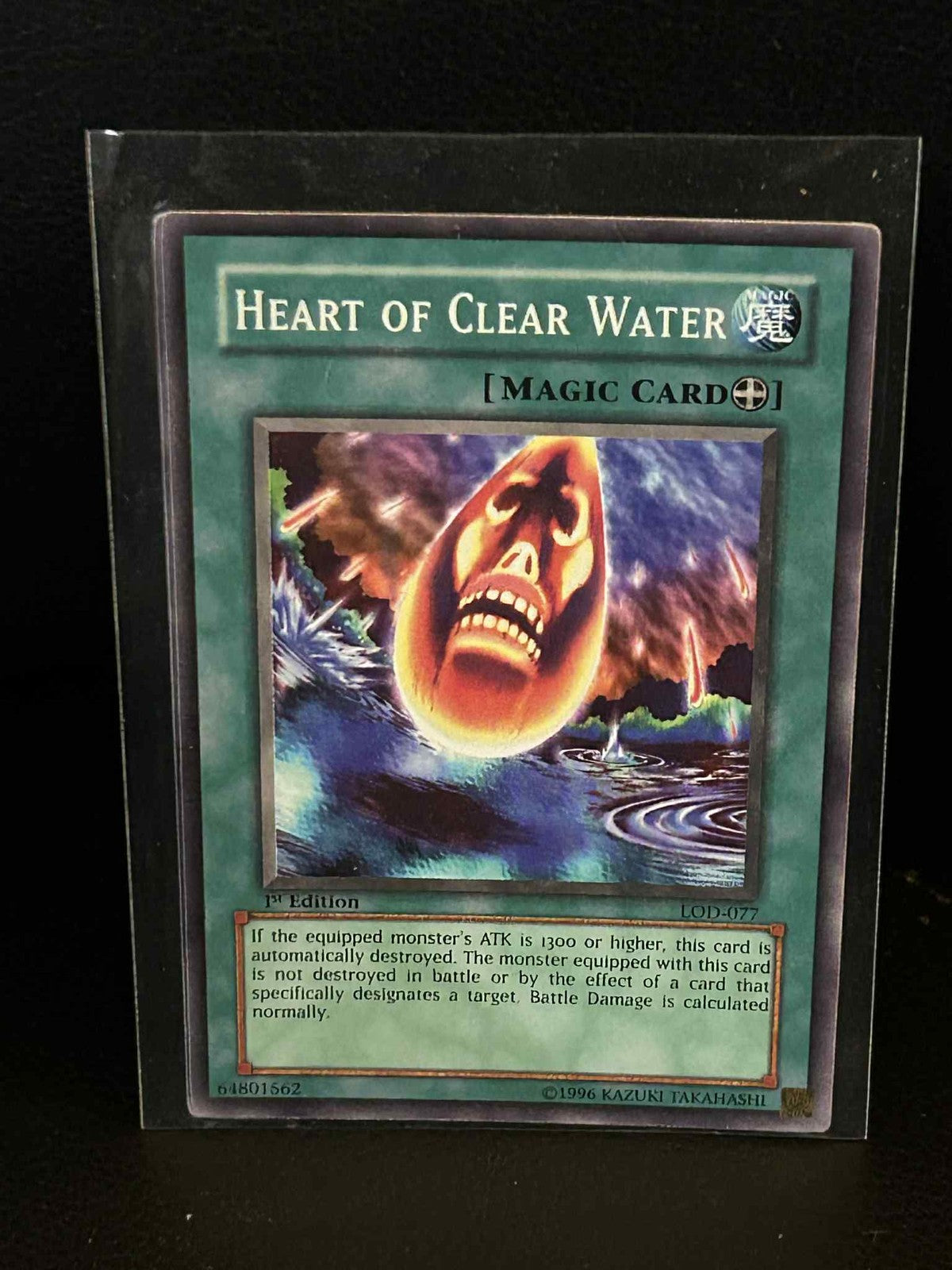 Heart of Clear Water - LOD-077 - Common - 1st Edition Legacy of Darkness Yu-Gi-O