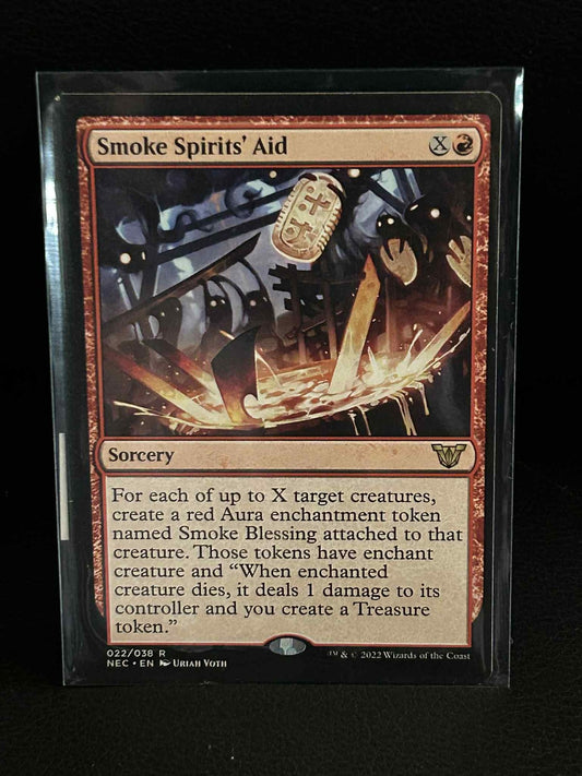Smoke Spirits' Aid Commander: Kamigawa: Neon Dynasty Magic: The Gathering Lightl
