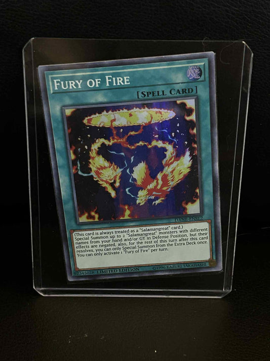 Fury of Fire - DANE-ENSE2 - Super Rare - Limited Edition Dark Neostorm: Special