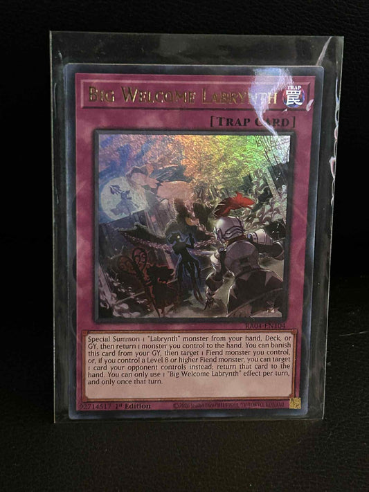 Big Welcome Labrynth - RA04-EN104 - Ultra Rare - 1st Edition Quarter Century Sta