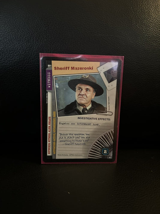 Sheriff Mazeroski Premier Edition X-Files Light Play