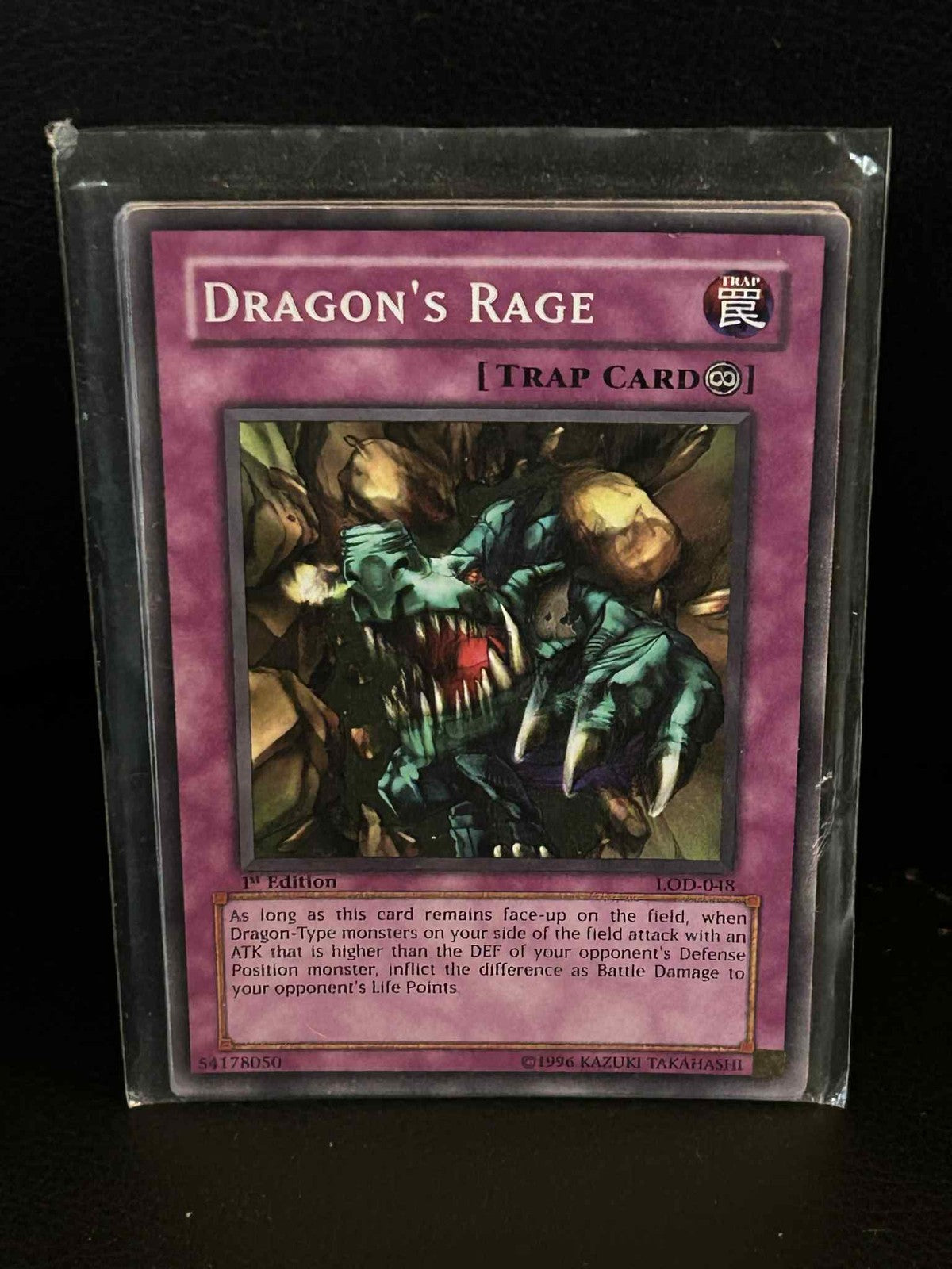Dragon's Rage - LOD-048 - Common - 1st Edition Legacy of Darkness Yu-Gi-Oh! Mode