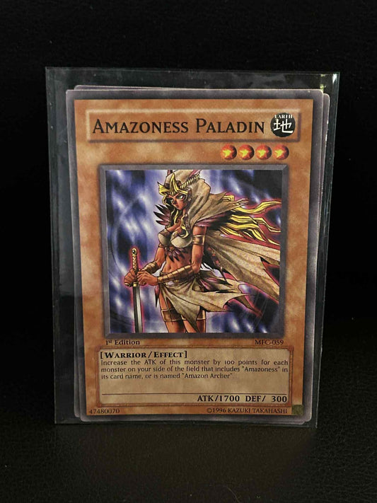 Amazoness Paladin - MFC-059 - Common - 1st Edition Magician's Force Yu-Gi-Oh!