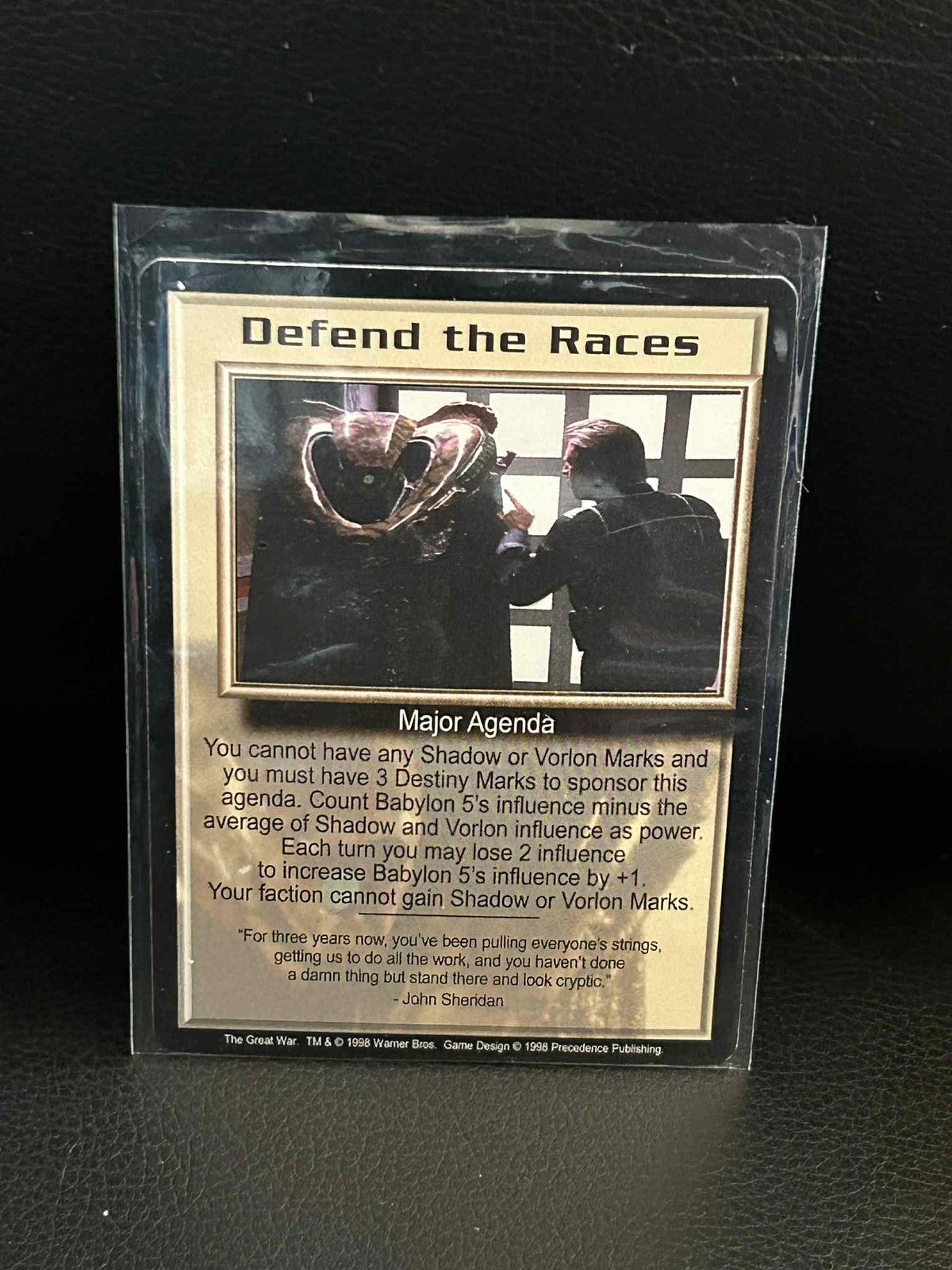 Defend the Races The Great War Babylon 5 Light Play