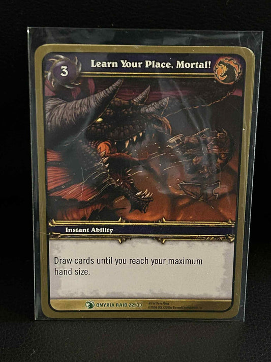 Learn Your Place, Mortal! Onyxia's Lair World of Warcraft Lightly Played