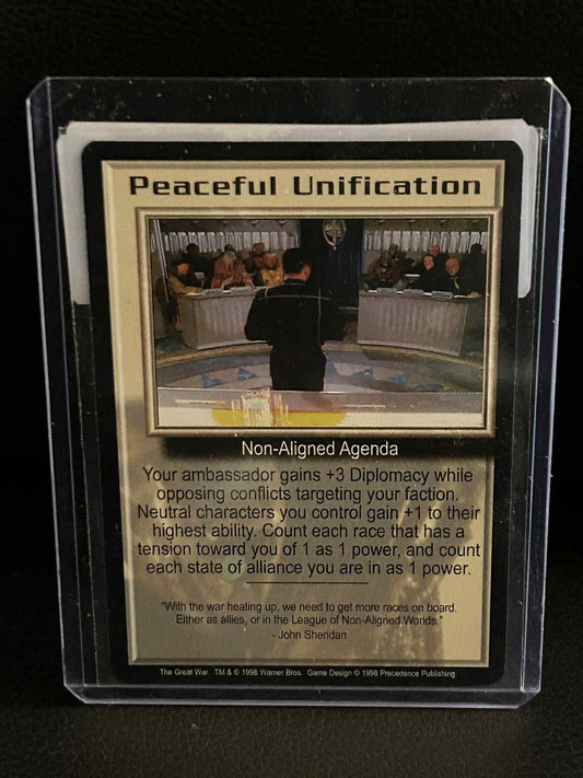 Peaceful Unification The Great War Babylon 5 Light Play