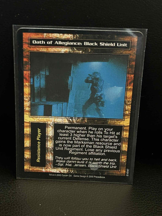 Oath of Allegiance: Black Shield Unit Base Set Terminator Light Play