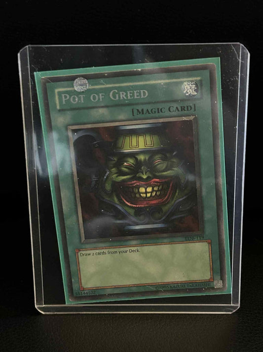 Pot of Greed - LOB-119 - Rare - Unlimited Edition Legend of Blue Eyes White Drag