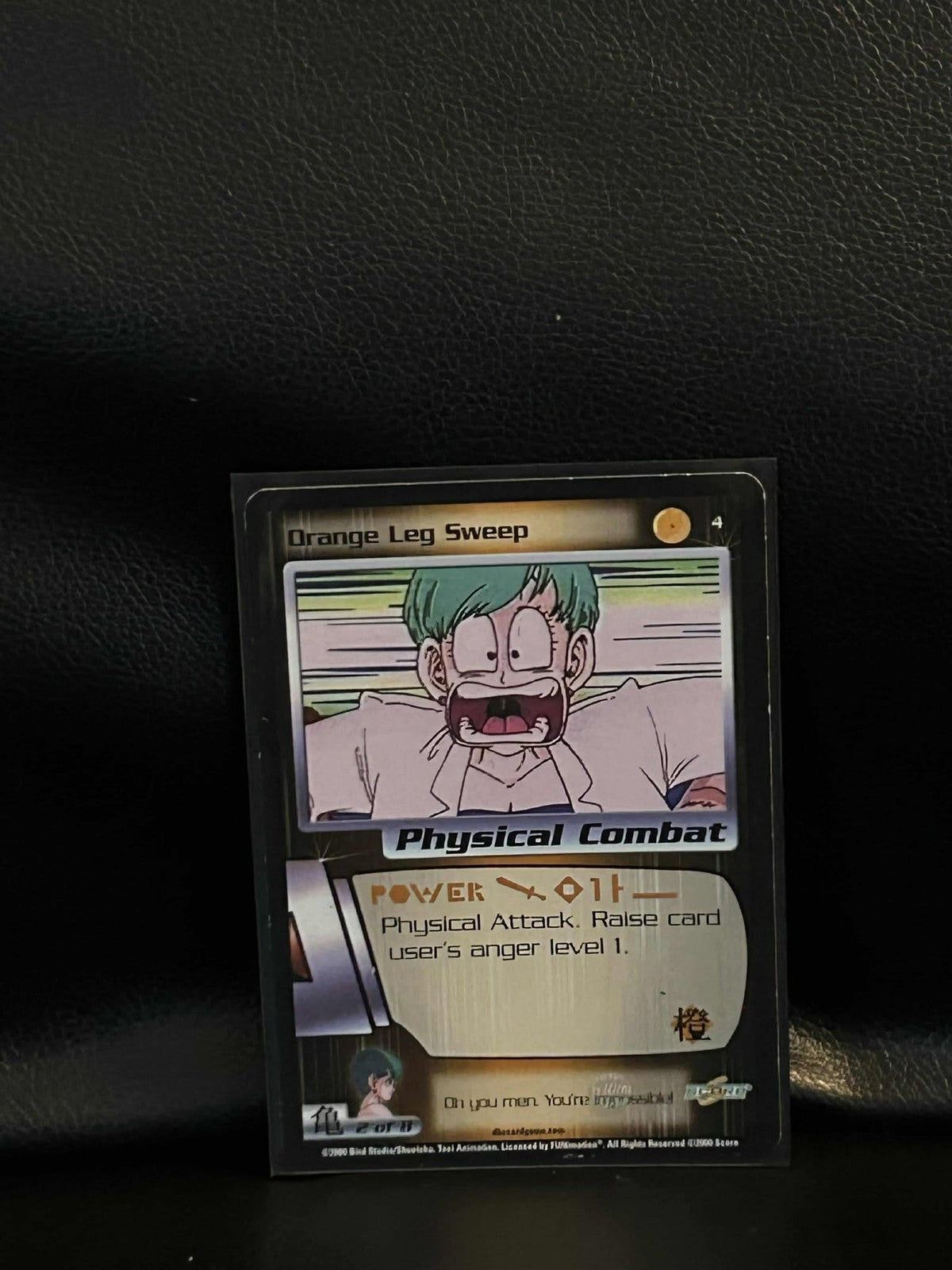 Orange Leg Sweep - 004 - Limitierte Auflage Saiyajin Saga Dragon Ball Z Mäßig Bespielte Sammelkarte