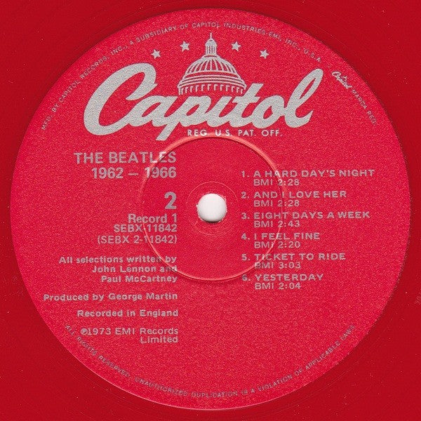 The Beatles - 1962-1966 (2xLP) (Good Plus (G+))