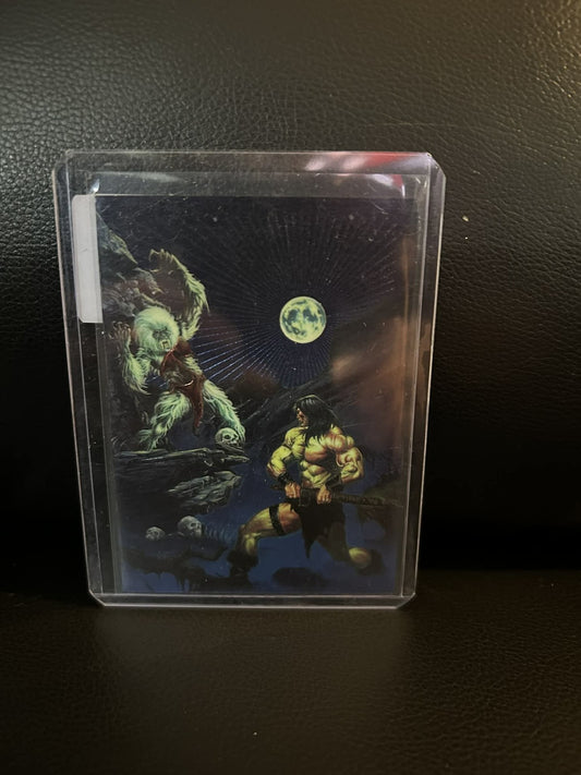 28 #64 Alle Chromium Savage Sword Conan II Moderately Played Trading Card