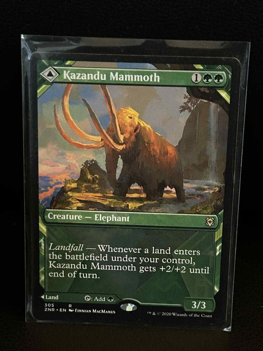 Kazandu Mammoth // Kazandu Valley - Showcase Zendikar Rising Magic: The Gatherin