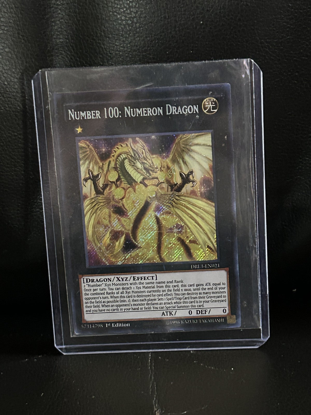 Number 100: Numeron Dragon - DRL3-EN021 - Secret Rare - 1st Edition Dragons of L