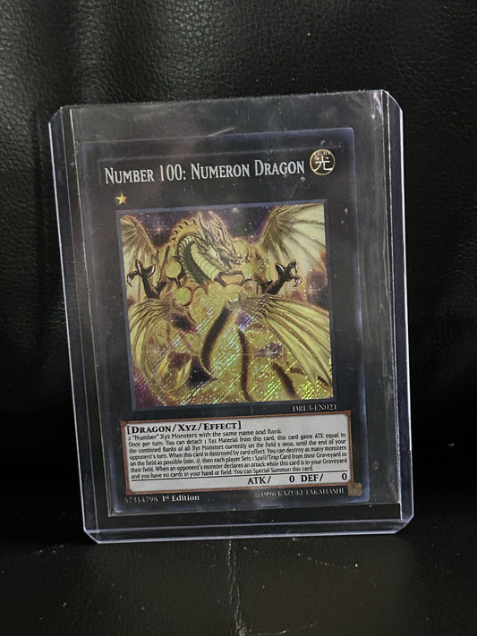 Number 100: Numeron Dragon - DRL3-EN021 - Secret Rare - 1st Edition Dragons of L