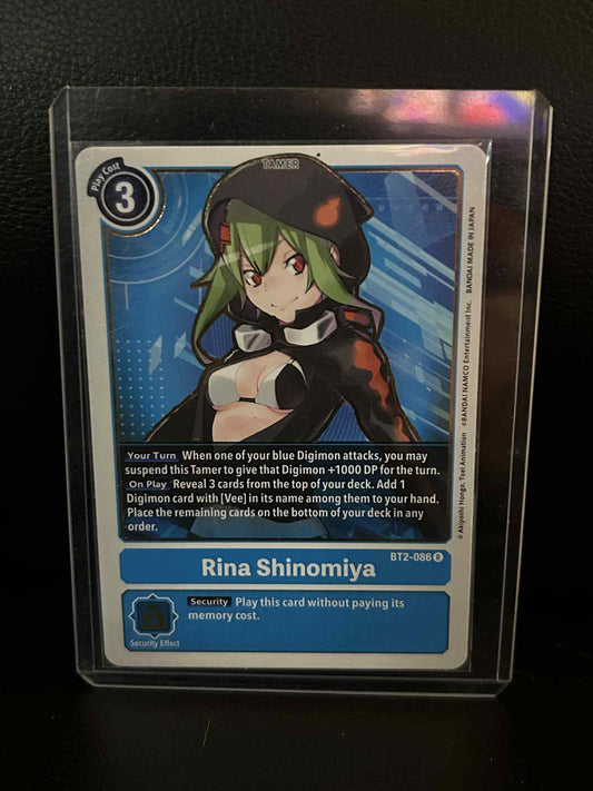 Rina Shinomiya - BT2-086 - R Release Special Booster Ver.1.5 Digimon Lightly Pla
